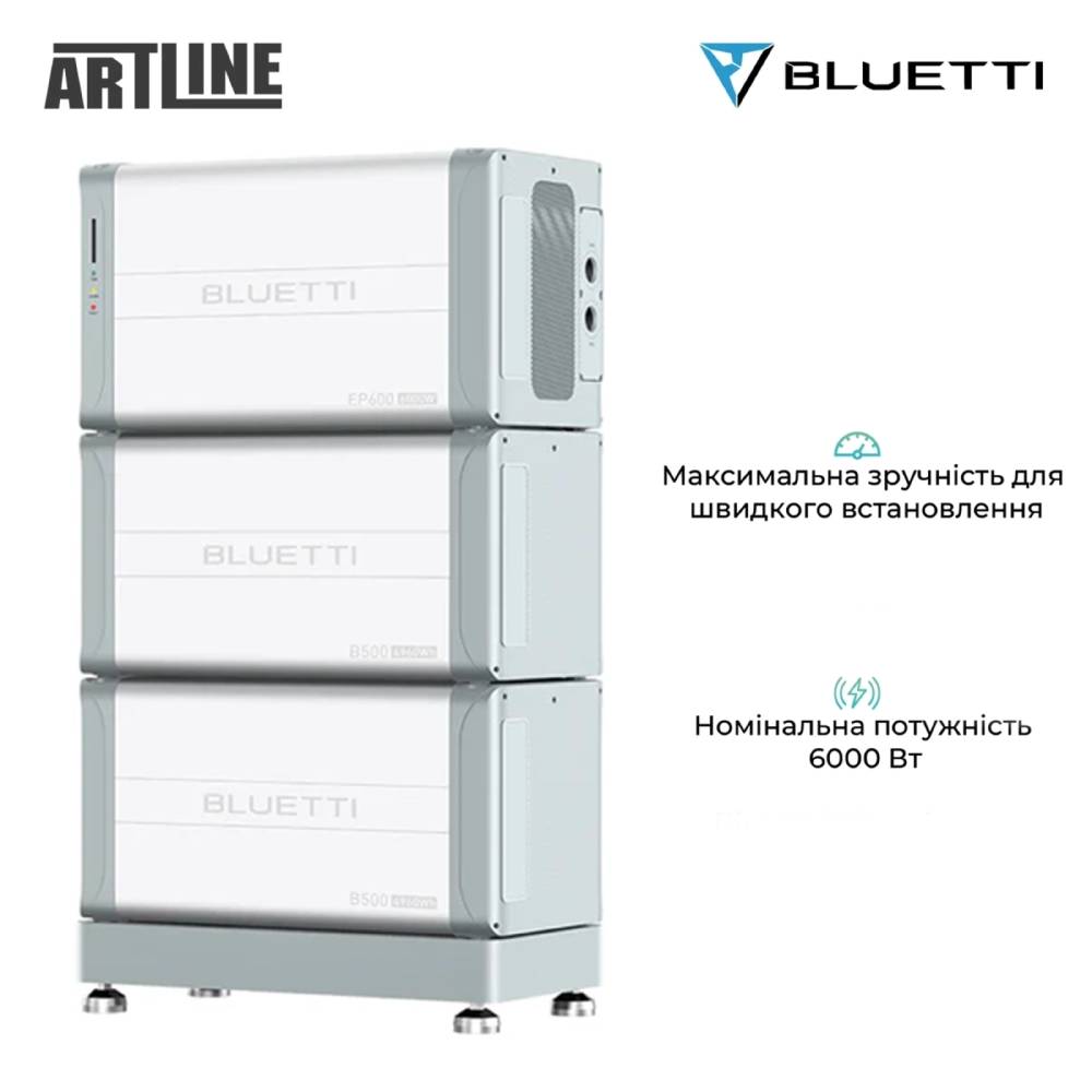 Система зберігання енергії BLUETTI EP600 6000W+2x Home Battery Backup B500 4960Wh (EP600+2xB500) Спосіб заряджання від сонячної батареї