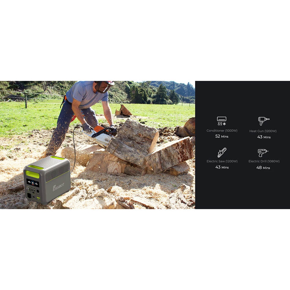 В Україні Зарядна станція FOSSIBOT F1200 1200W 1024Wh Зелена (FSB-F120)