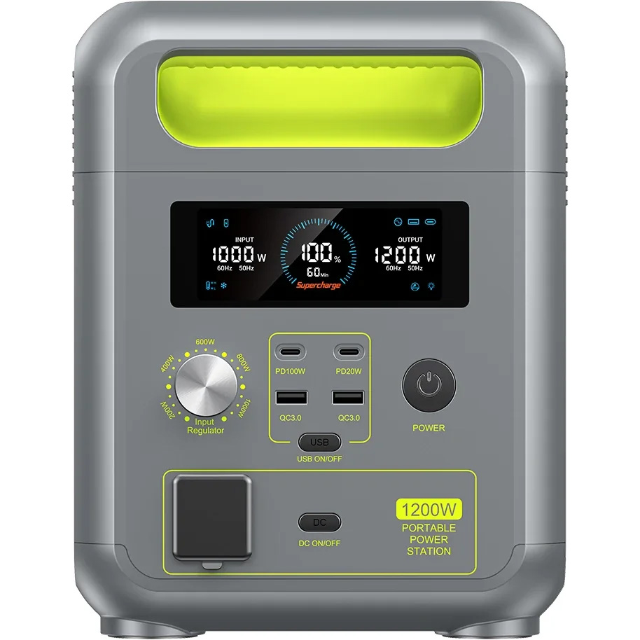 Зарядна станція FOSSIBOT F1200 1200W 1024Wh Зелена (FSB-F120) Спосіб заряджання від сонячної батареї