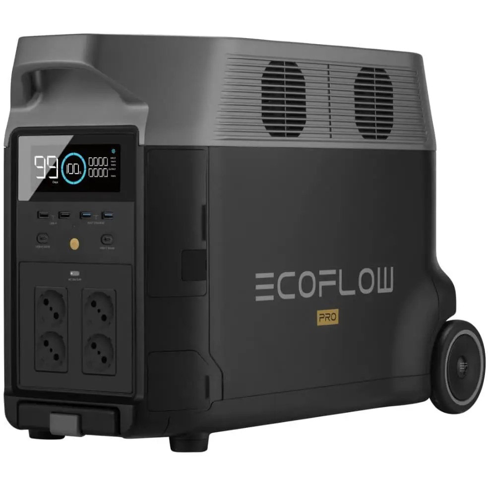 Комплект Зарядна Станція EcoFlow DELTA Pro + Двопаливний Генератор EcoFlow Smart Generator + Адаптер Спосіб заряджання від автомобільної зарядки