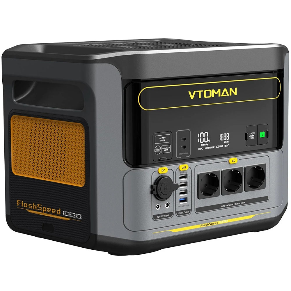 Зарядная станция VTOMAN PB-85 1000 W (FlashSpeed 1000) Способ зарядки от автомобильной зарядки