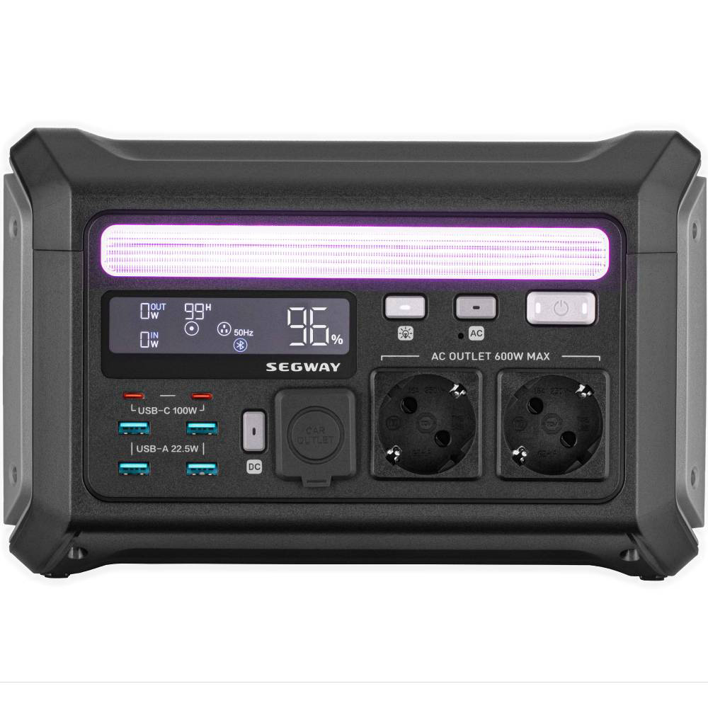 Зарядна станція SEGWAY LUMINA 500 512Wh 384W (AA.20.01.01.0004) Спосіб заряджання від сонячної батареї