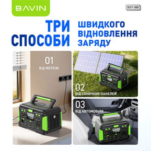 Зарядна станція BAVIN BST-300 300W Black\Green (BST-300-BGR)