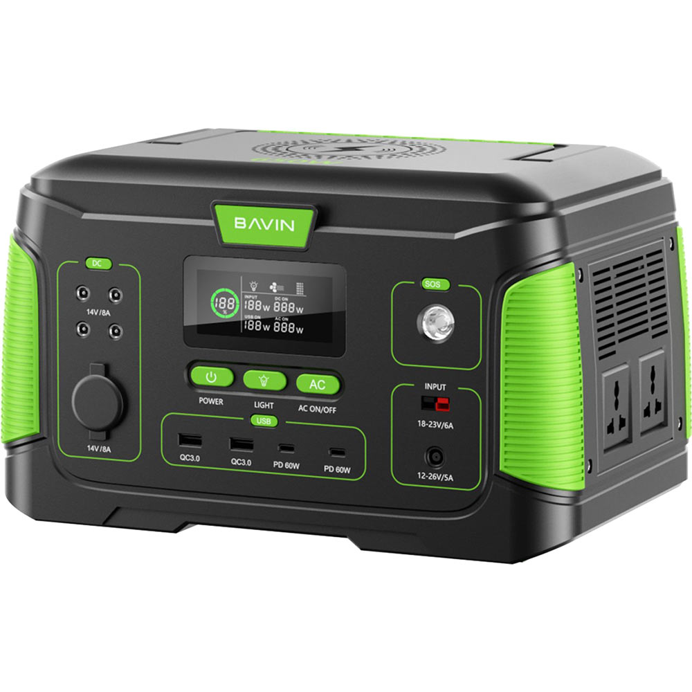 Зарядна станція BAVIN BST-650 650Вт Black\Green (BST-650-BGR)