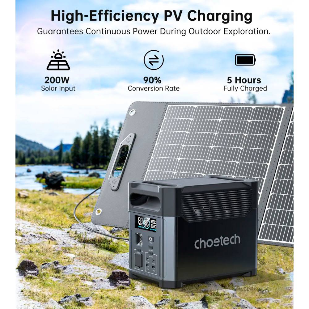 Покупка Зарядна станція CHOETECH Bidirectional Charging Powerstation 61 1200W Gray (BS061)