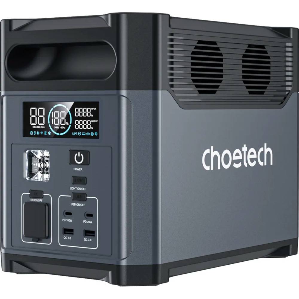 Зарядна станція CHOETECH Bidirectional Charging Powerstation 61 1200W Gray (BS061)