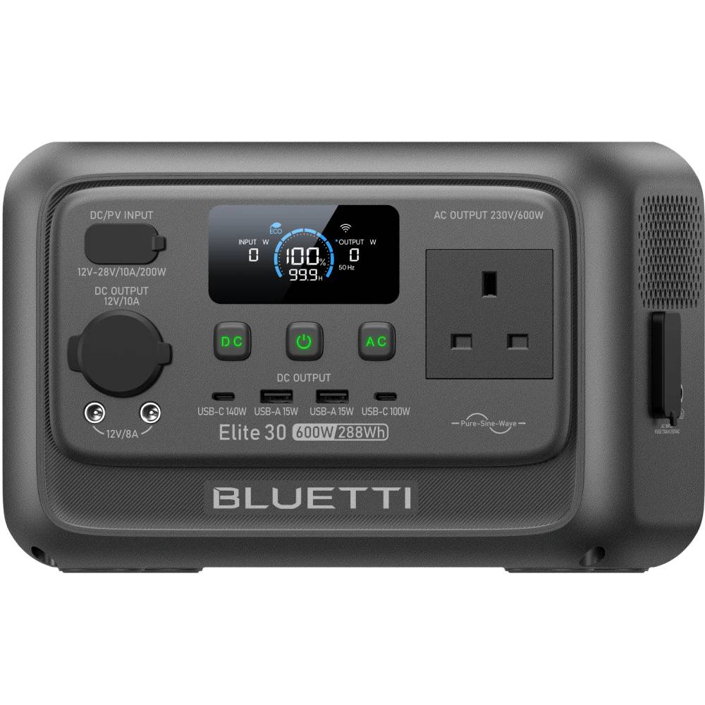 Зарядная станция BLUETTI Elite 30 V2 600W Portable Power Station (Elite30V2) Способ зарядки от сети