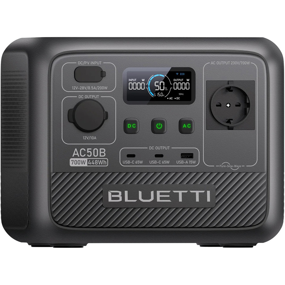 Зарядна станція BLUETTI AC50B Зарядна станція BLUETTI AC50B Спосіб заряджання від сонячної батареї