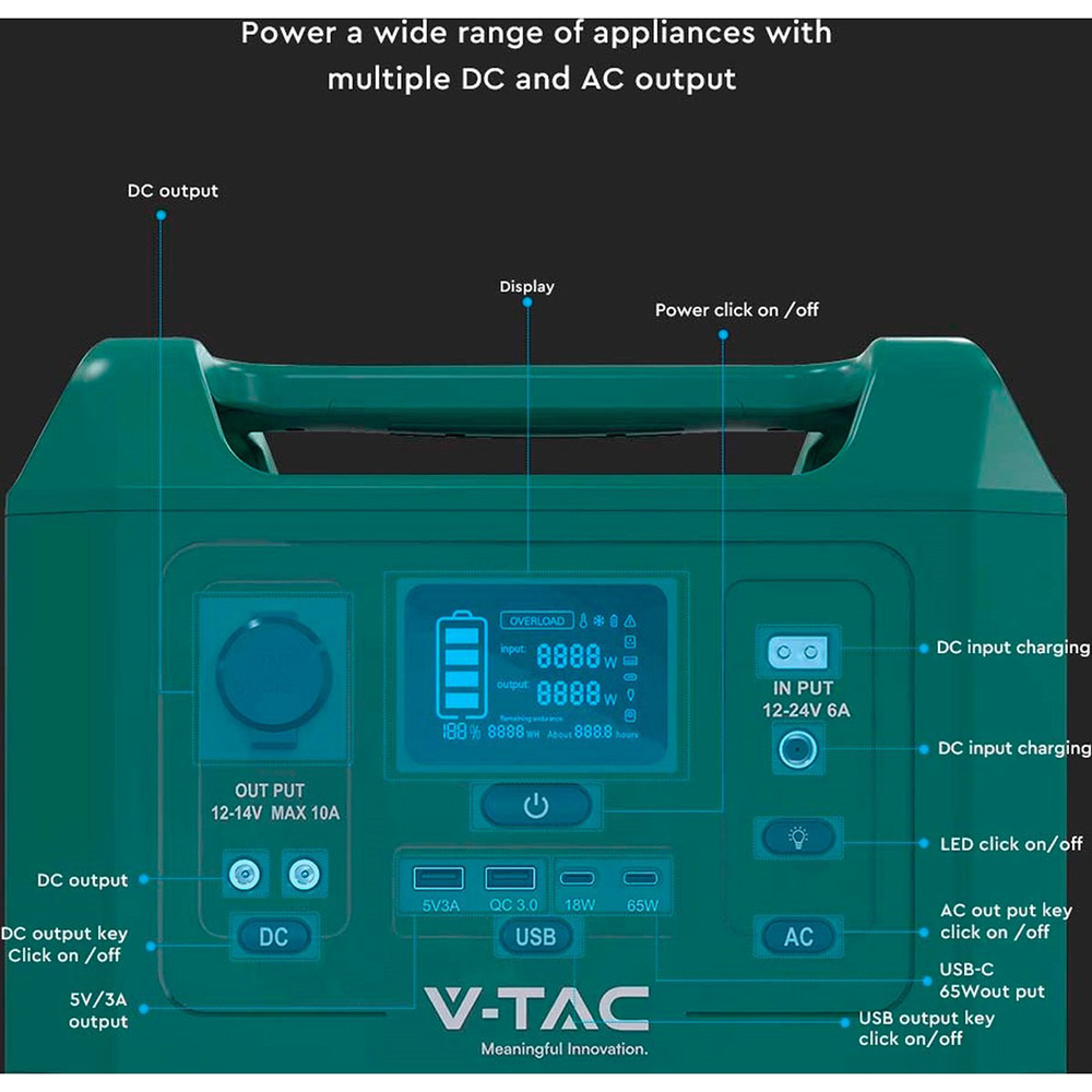 Внешний вид Зарядная станция V-TAC VT-303N