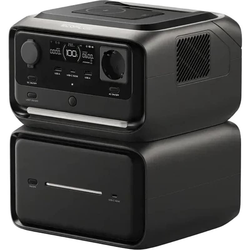 Зарядна станція ECOFLOW RIVER 3 Max Plus Wireless (EFRIVER3MP-Wireless-EU-CBOX) Спосіб заряджання від сонячної батареї