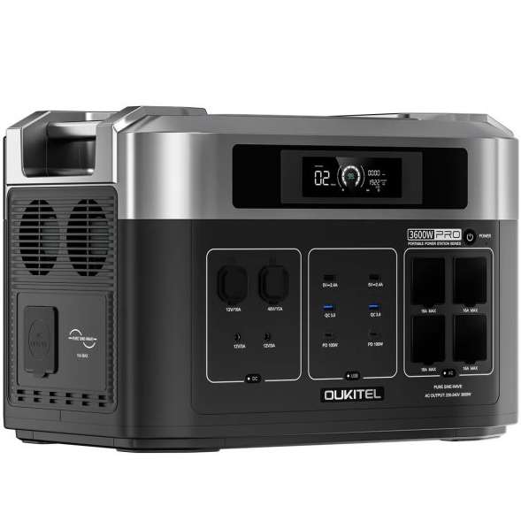 Зарядная станция OUKITEL BP2000E PRO 3600 Вт Способ зарядки от солнечной батареи