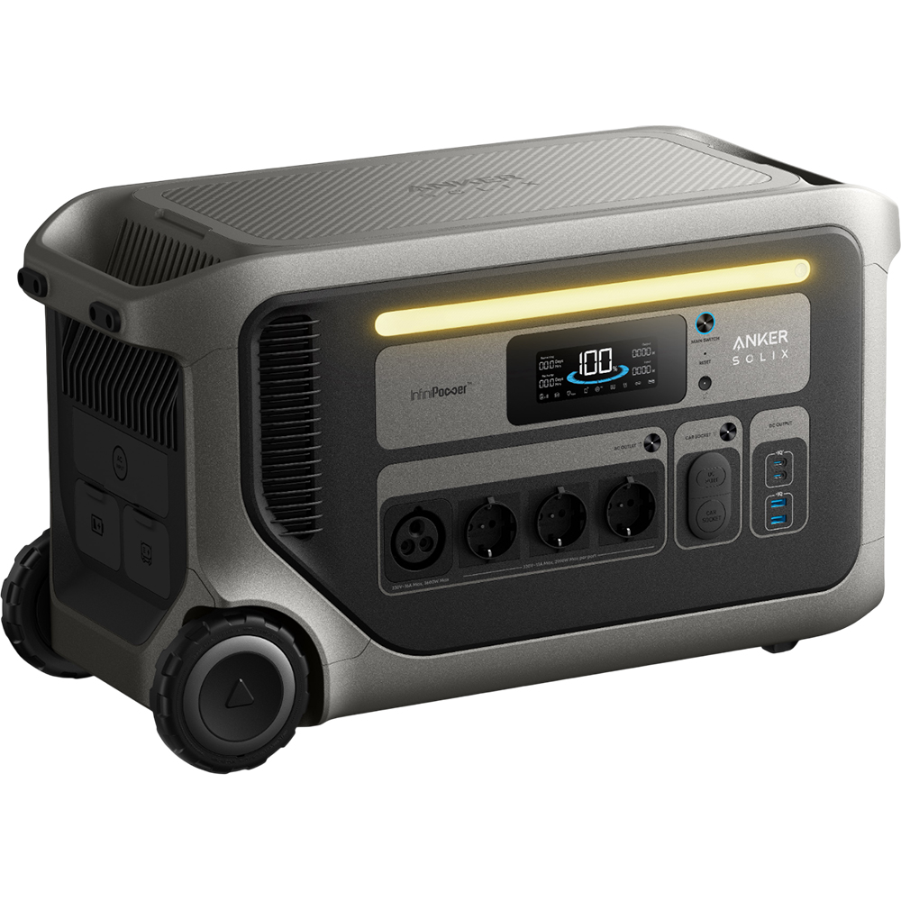 Зарядная станция Anker SOLIX F3000 / 3600 Вт / 3072 Вт⋅ч / LiFePO4 (A1782311) Способ зарядки от сети