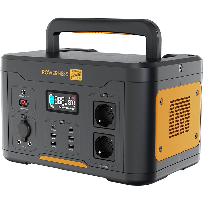 Зарядна станція POWERNESS Hiker U1000B Спосіб заряджання від автомобільної зарядки