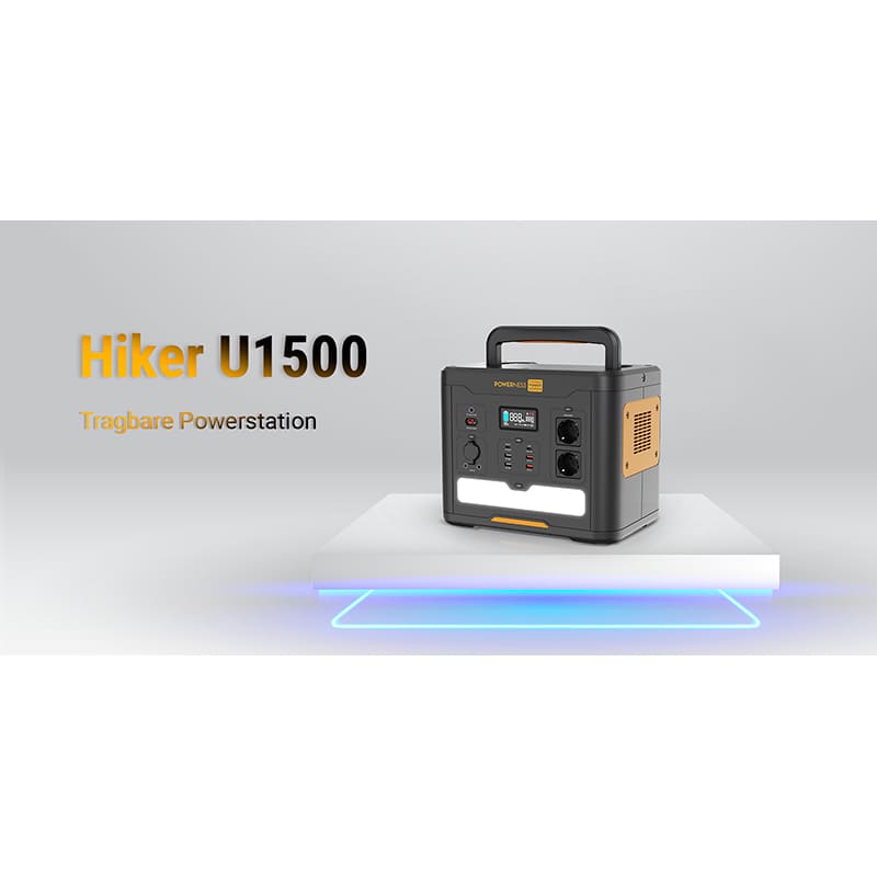 Зарядна станція POWERNESS Hiker U1500 Спосіб заряджання від сонячної батареї