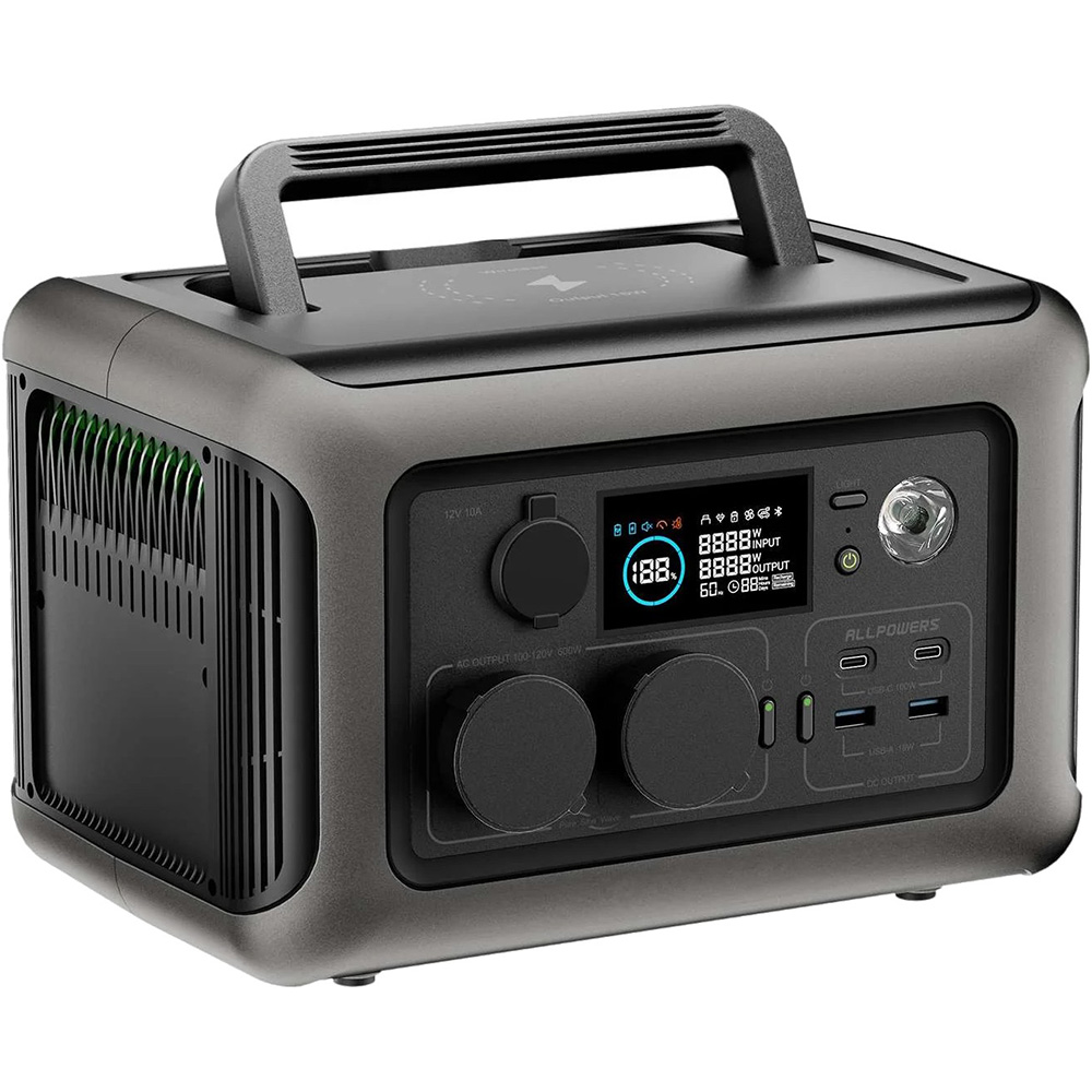 Зарядна станція ALLPOWERS R600 Спосіб заряджання від сонячної батареї