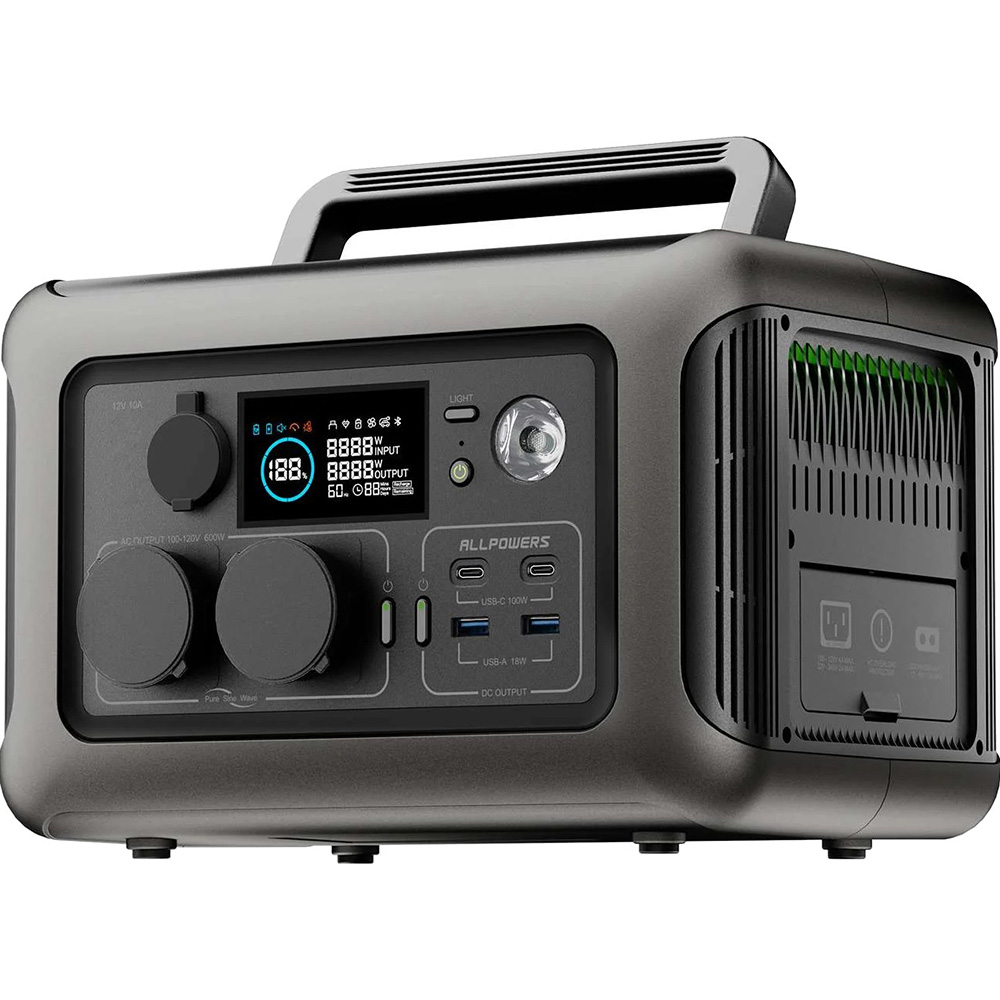 Зарядна станція ALLPOWERS R600 Спосіб заряджання від мережі