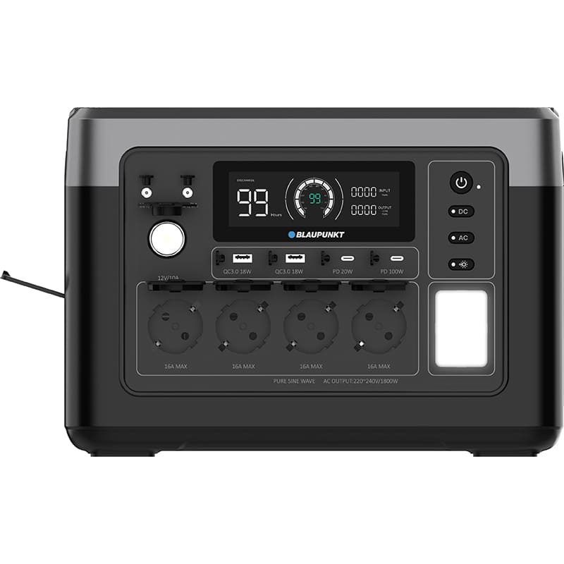 Зарядна станція BLAUPUNKT BPPS1000A Спосіб заряджання від автомобільної зарядки
