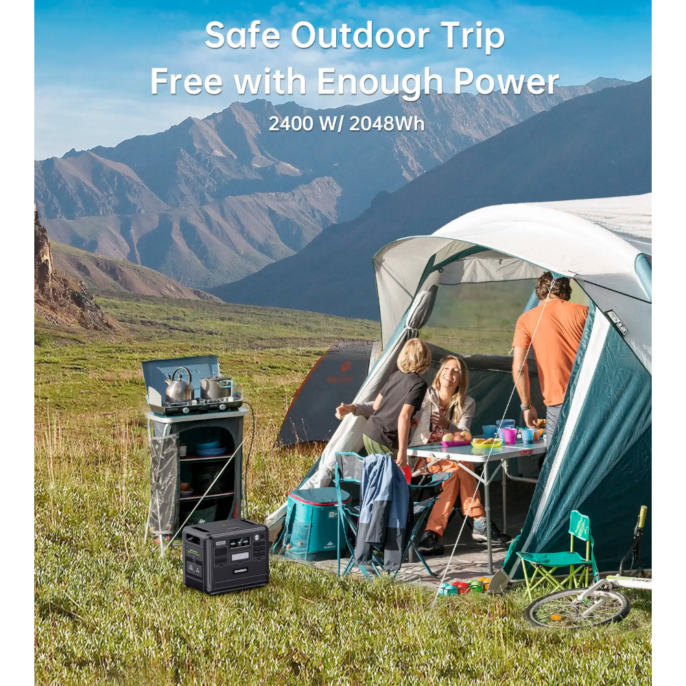 В інтернет магазині Зарядна станція CHOETECH 2400W PS Wifi+Bt 2048Wh (BS008-BQB)