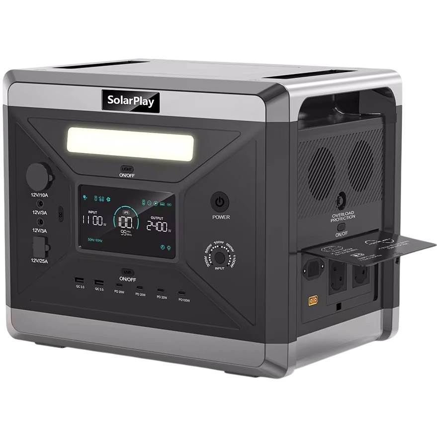 Зарядна станція SOLARPLAY BCQ2501 2400W/2160Wh UPS Black (715109)