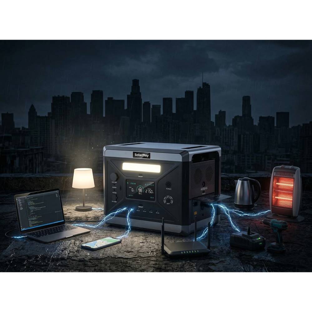 Покупка Зарядна станція SOLARPLAY BCQ2501 2400W/2160Wh UPS Black (715109)