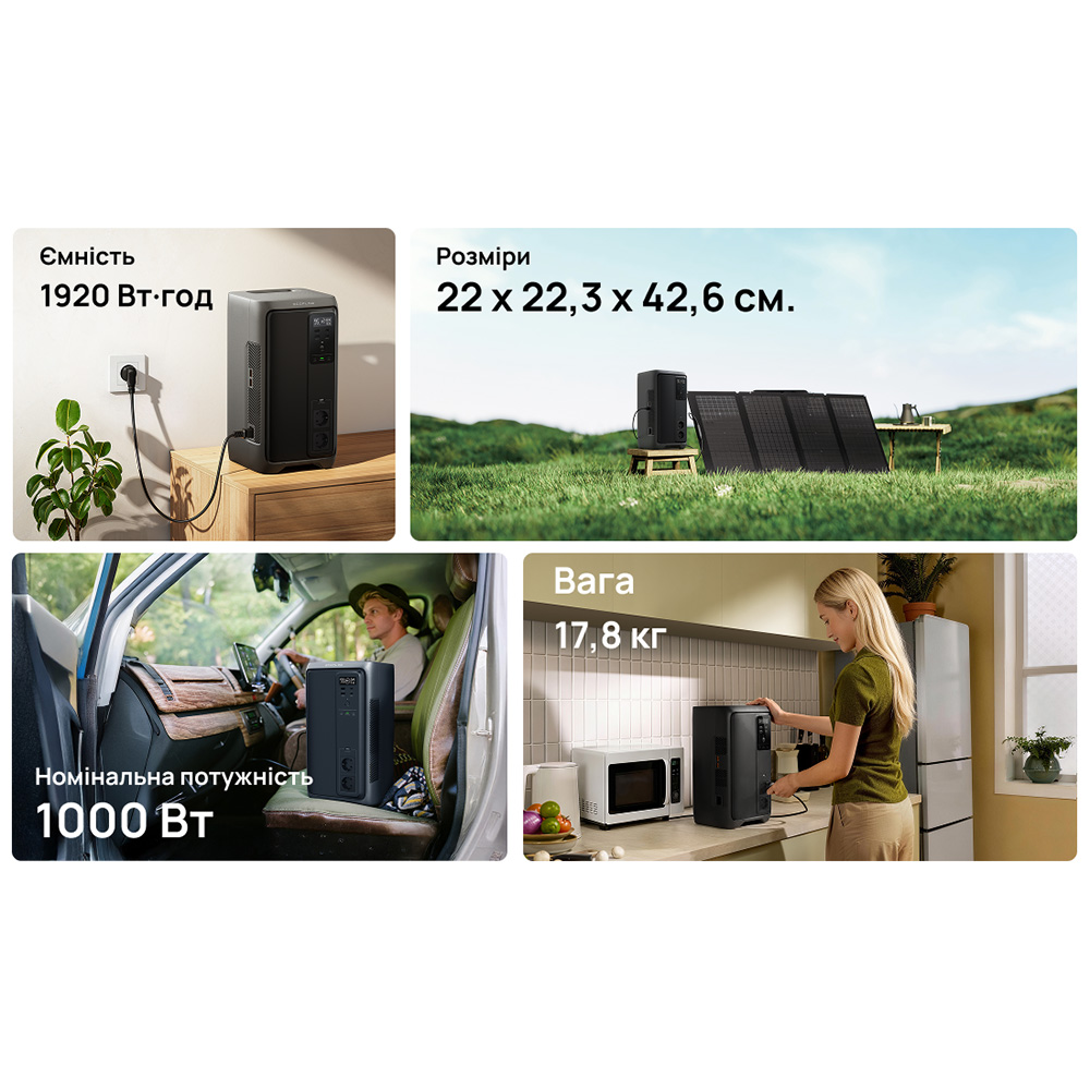 Зарядная станция ECOFLOW DELTA 3 2000 Air (EFD3A2000-EU) ᐉ купить
