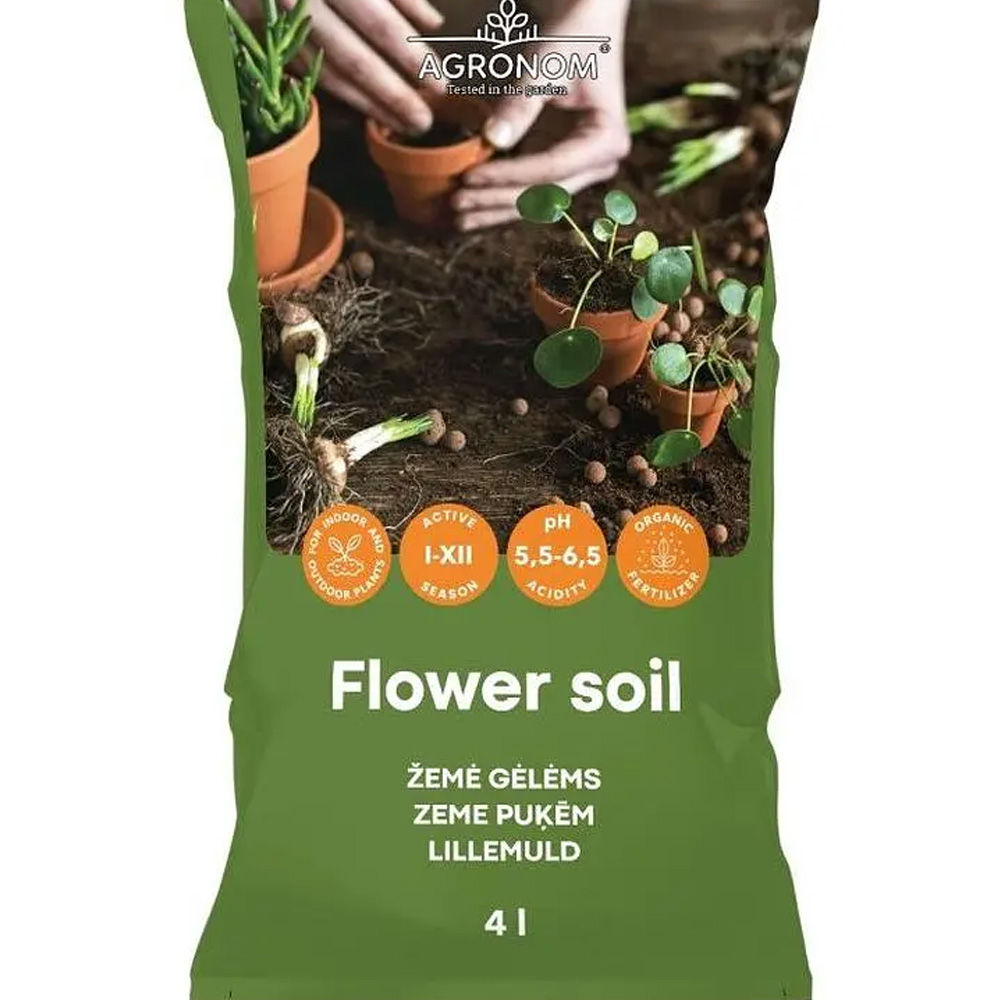 Торфяной субстрат SEKLOS 240896 Agronom 4 л