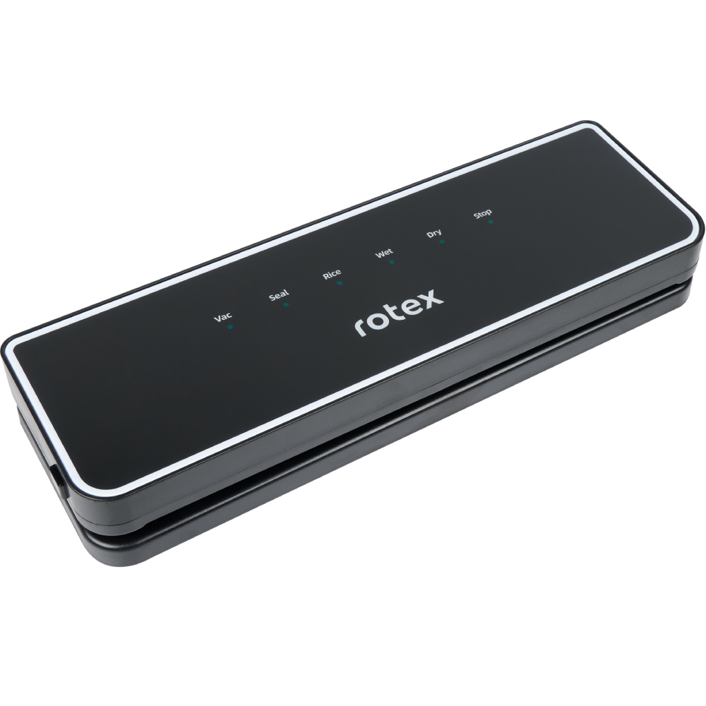 Вакуумний пакувальник ROTEX RVS100-B QuickSeal Режими роботи вакуумування сухих продуктів