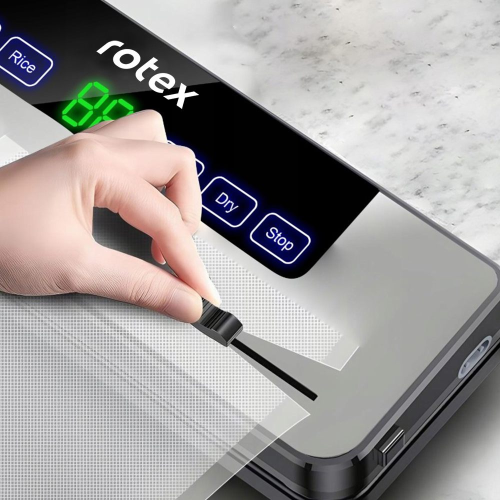 Вакуумний пакувальник ROTEX RVS200-S ProVac Особливості вбудований ніж