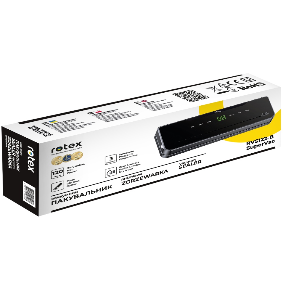 Замовити Вакуумний пакувальник ROTEX RVS122-B SuperVac