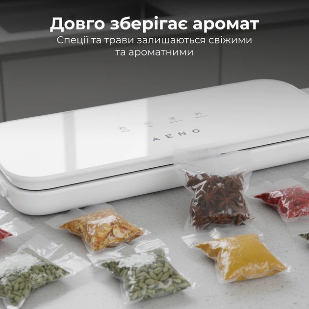 Огляд Вакуумний пакувальник AENO VS4W(AVS0004W)