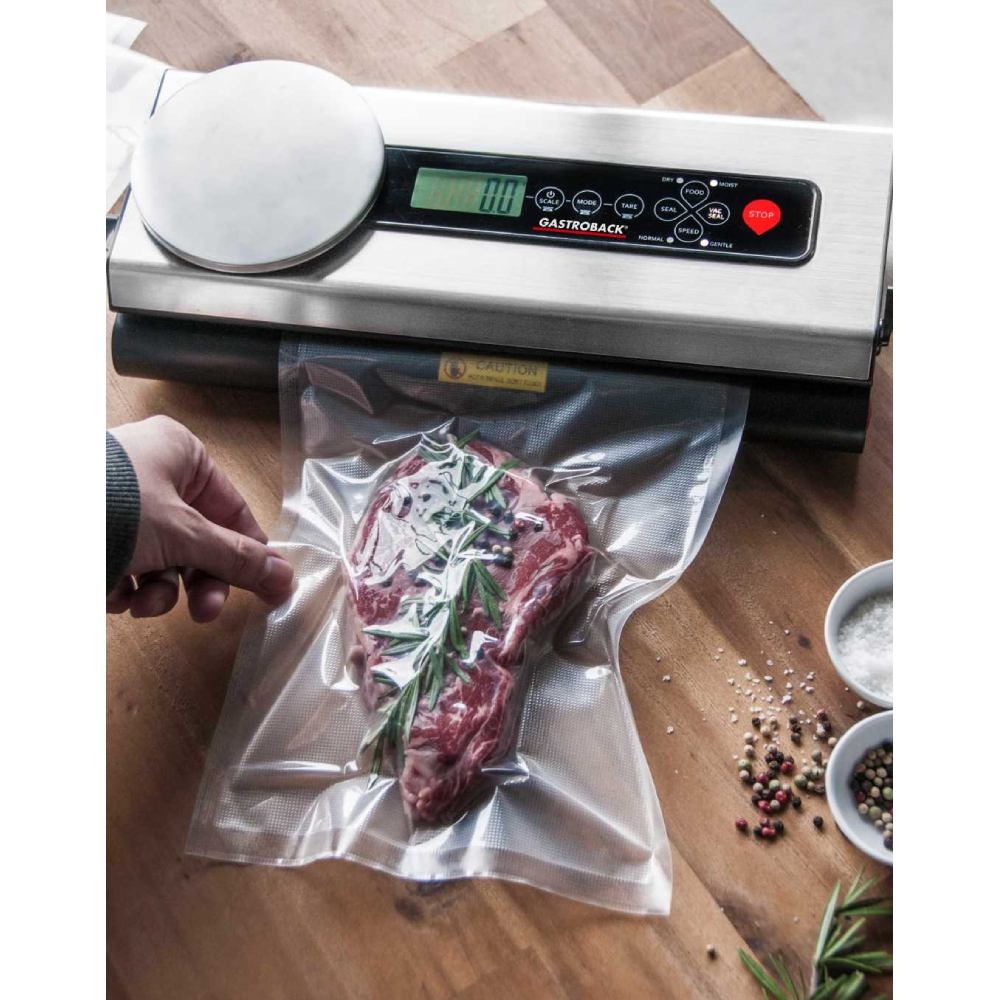 Вакуумный упаковщик GASTROBACK 46012 Режимы работы запаивание без вакуумизации 