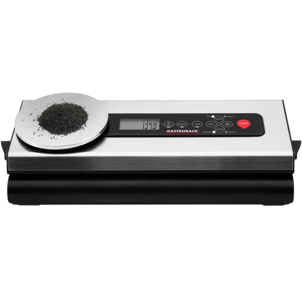 Вакуумный упаковщик GASTROBACK 46012 Режимы работы вакуумирование влажных продуктов