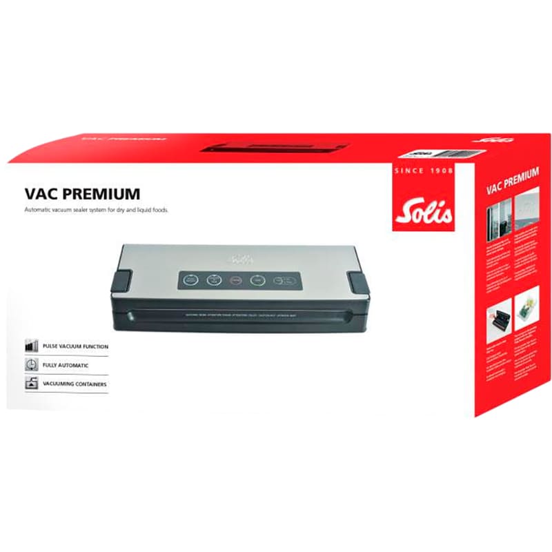 Вакуумный упаковщик SOLIS Vac Premium (92221) Режимы работы создание вакуума в специальных контейнерах 