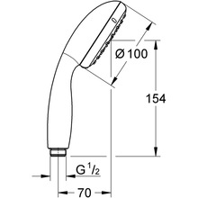 Душевая лейка GROHE Vitalio Go 100 (26542000)