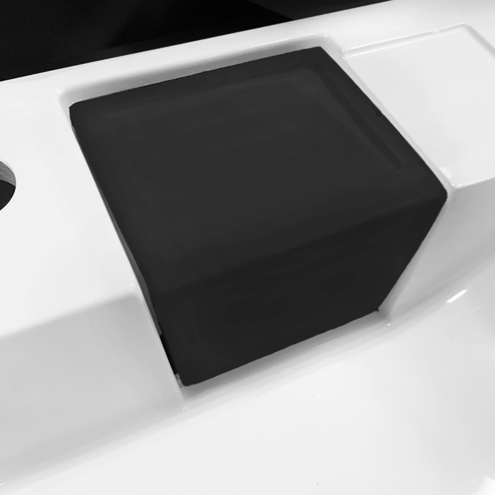 Раковина ADAMANT Washer New Black/White Glossy (4824296202903) Матеріал штучний камінь