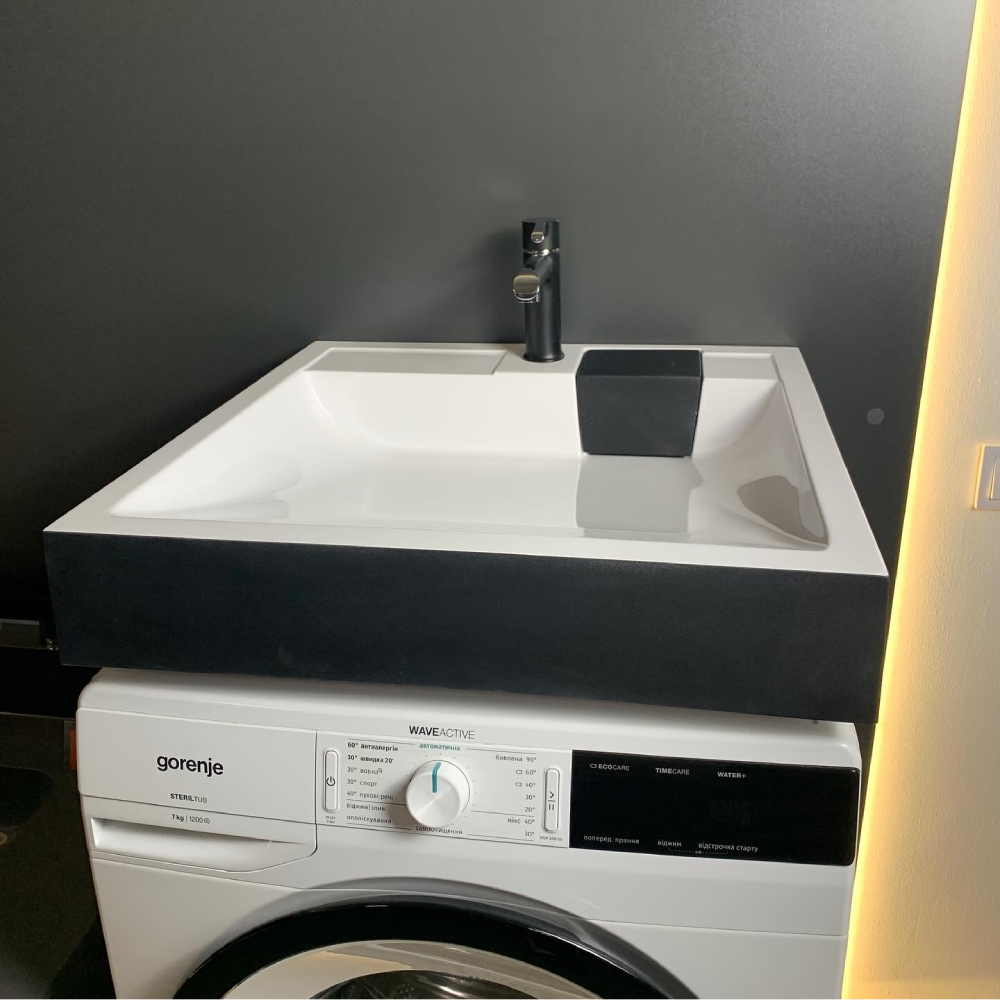 Замовити Раковина ADAMANT Washer New Black/White Glossy (4824296202903)