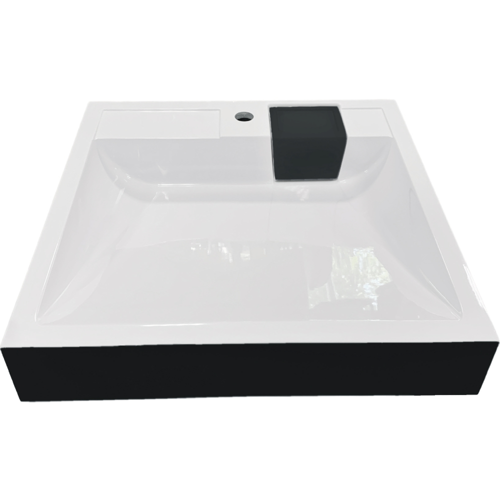 Раковина ADAMANT Washer New Black/White Glossy (4824296202903) Форма раковини прямокутна