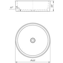 Раковина GRANADO Grado White gel (gbs0605g)