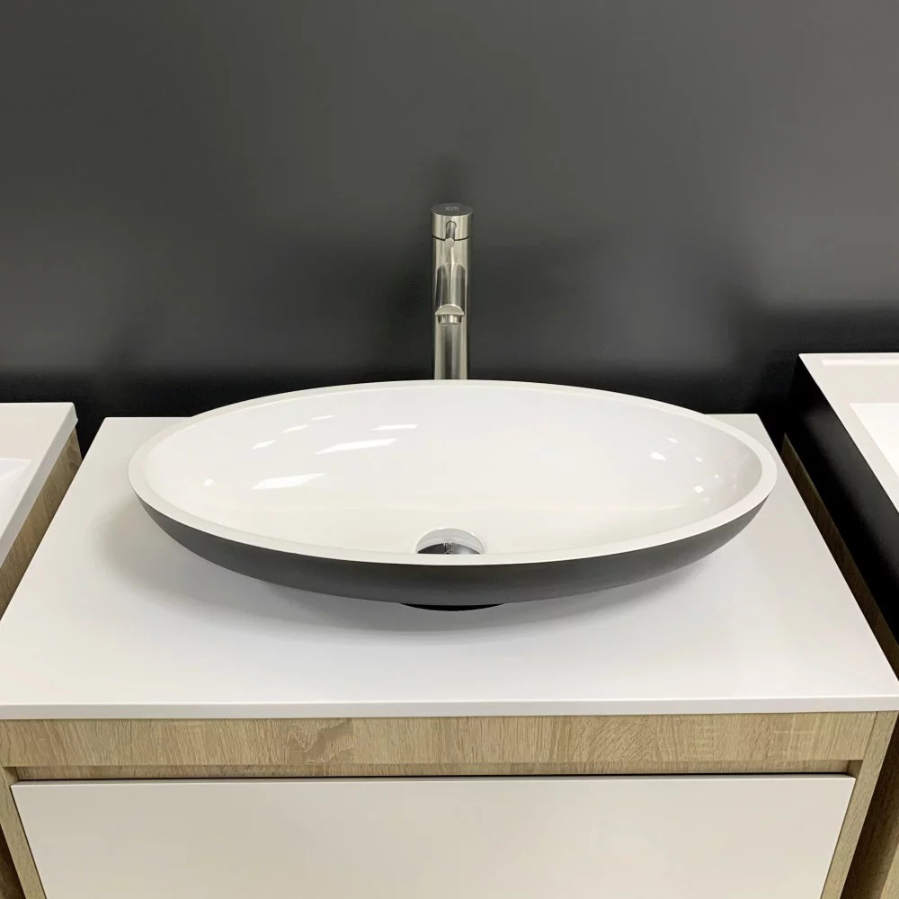 Раковина ADAMANT Andere New Black\White Glossy (100003856) Матеріал штучний камінь