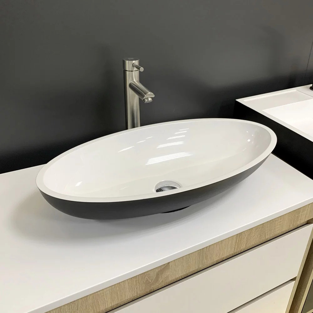 Раковина ADAMANT Andere New Black\White Glossy (100003856) Отвір під змішувач немає