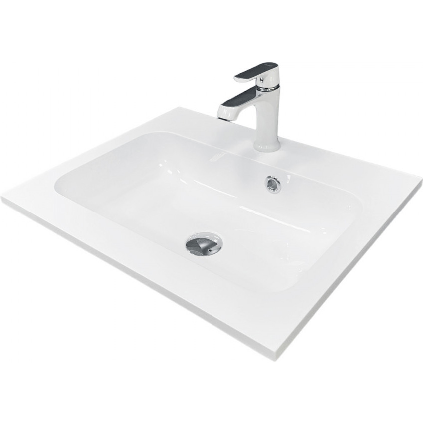 Раковина ADAMANT Frate White 55 (4824296204501) Материал искусственный камень