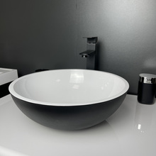 Раковина ADAMANT Kreis Black\White Glossy (100003873)