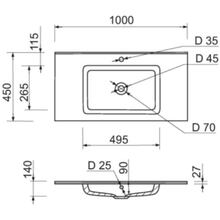 Набор для ванной ADAMANT FLATE 100 White (4824296207601)
