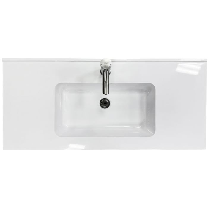 Набор для ванной ADAMANT FLATE 100 White (4824296207601) Форма раковины прямоугольная