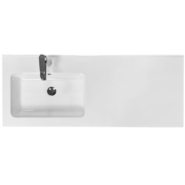 Набор для ванной ADAMANT FLATE 120L White (4824296208601) Материал искусственный камень