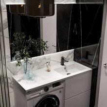 Набор для ванной ADAMANT FLATE 120R White (4824296208501)