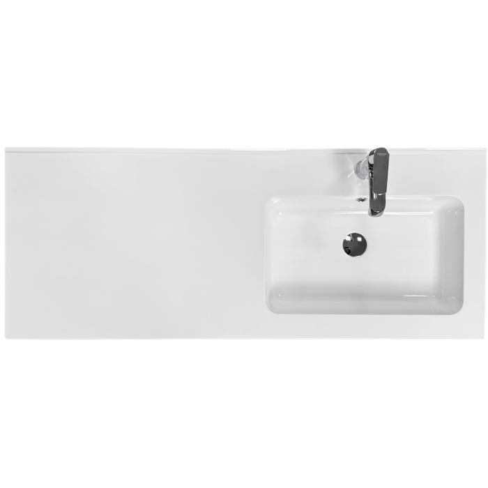 Набор для ванной ADAMANT FLATE 120R White (4824296208501) Материал искусственный камень