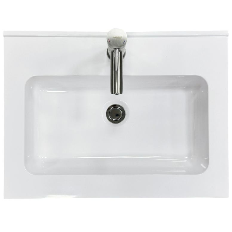 Набор для ванной ADAMANT FLATE 60 White (4824296207701) Форма раковины прямоугольная