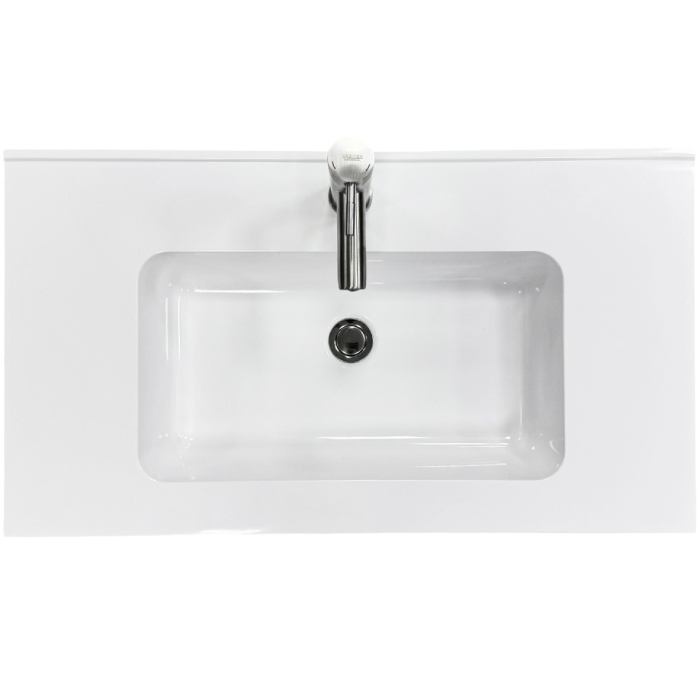 Набор для ванной ADAMANT FLATE 80 White (4824296207801) Материал искусственный камень