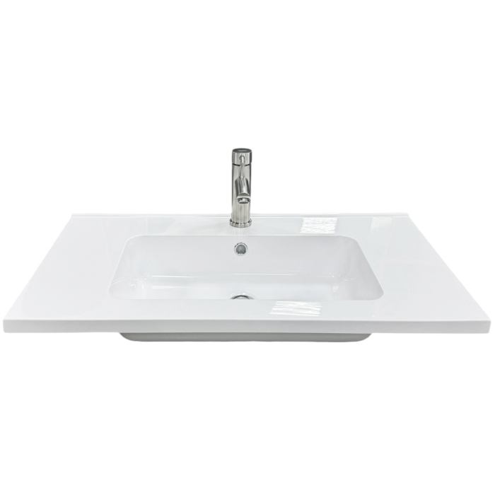 Набор для ванной ADAMANT FLATE 80 White (4824296207801) Форма раковины прямоугольная